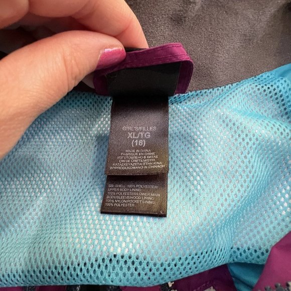 The North Face Shell HyVent Purple Jacket Coat Size XL Xlarge 18 - Picture 5 of 11